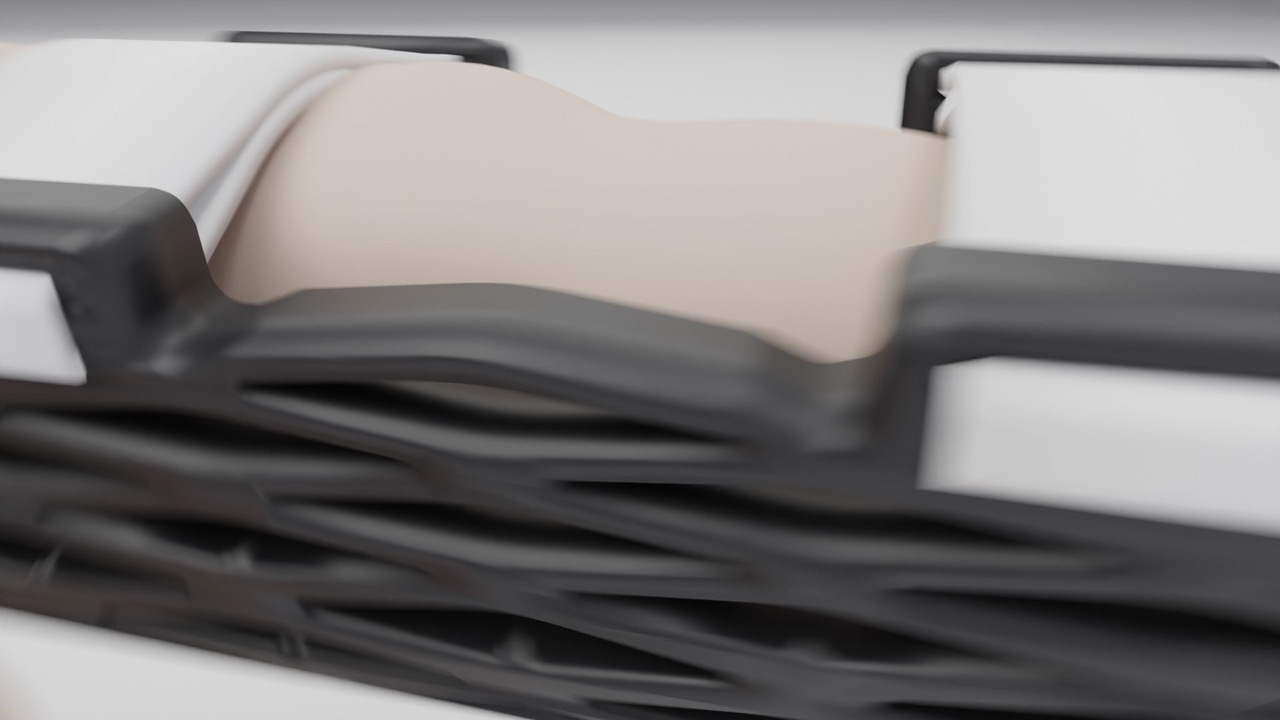 Close-up of the Struxaform™ open-lattice structure
